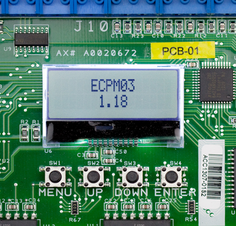 LCD based option configuration